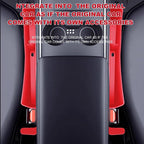 2PCS Car Seat Gap Filler Organizer,Multifunctional Car Gap Fillers with USB and Phone Holder, Universal Car Seat Storage Organizer Between Seats for Phone, Keys, Eyeglasses(Red)