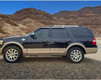 Tape on Car Side Window Visors Vent Window Shade Fit 97-17 Ford Expedition, Sun Rain Guards Wind Deflectors 94233, 4-Piece Set