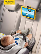 Car Tablet Headrest Holder - Car Back Seat Headrest Tablet Mount Stand for Kids, Road Trip Essentials Accessories Gifts, for 2025 iPad Pro 11/13" Air Mini, iPhone, Galaxy Tab, 4.7-13" Devices