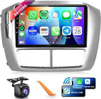 8 CORE 6G+128G Car Radio Stereo for Honda Pilot 2006 2007 2008 with Wireless CarPlay Android Auto, 9 Inch 1280 * 720P IPS Touch Screen 32-Band DSP Android 13 GPS WiFi Bluetooth Backup Camera