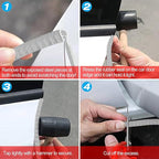 13Ft(4M) Long Car Door Edge Guards, U Shape Edge Trim Rubber Seal Protector Car Door Protection Anti-Collision Rubber Clips Easy to Cut No Need Adhesive Fit for Most Vehicles| Grey