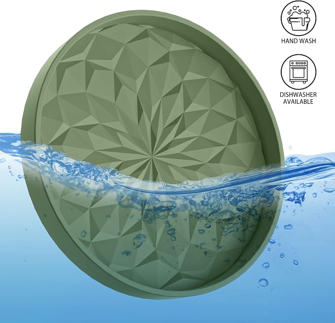 ME.FAN Car Coasters for Cup Holders [4 Pack] - 2.75In Silicone Auto Mug Mats - Universal Non-Slip Recessed Car Interior Accessories Olive Green