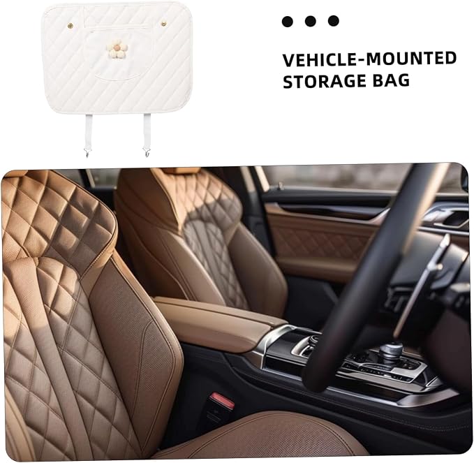 Car Seat Kick Mat Protector with Storage Pocket Back Seat Cover for Full Coverage Anti-kick Pad Easy Installation Car Accessory Organizer for Vehicles