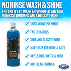 Optimum No Rinse Wash and Shine Version 6 - ONR Rinseless Car Wash Soap for Auto Detailing, Use On Paint, Ceramic Coatings, Glass, Interior (1 Gallon)