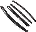 WD2-523 Dark Smoke 4 Pcs Set Window Visor (Outside Mount) Deflector Rain Guard Compatible with 2006-2014 Subaru B9 Tribeca
