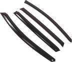 WD2-523 Dark Smoke 4 Pcs Set Window Visor (Outside Mount) Deflector Rain Guard Compatible with 2006-2014 Subaru B9 Tribeca