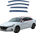 Tape On Window Visors Compatible with Elantra 2021-2024, Side Vent Window Deflector Rain Guard Shade, Truck Accessories-4pcs, Smoke