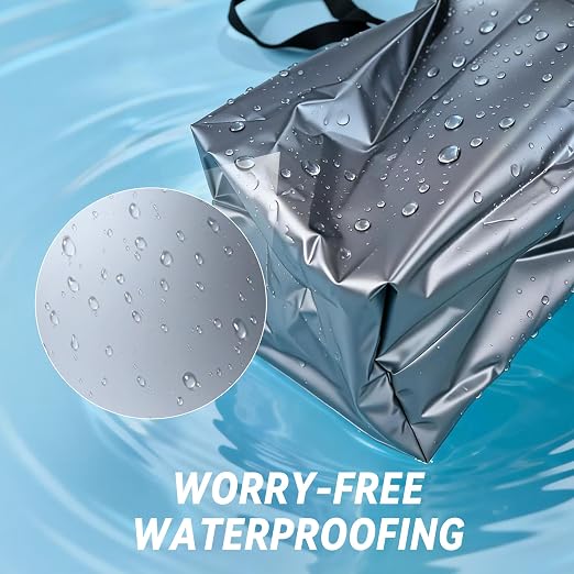 Car Trash Can with Lid, Leakproof Hanging Organizer for Car Back Seat | Waterproof Lining • Prevents Trash from Falling Out • Side Storage Pockets • Foldable Design • Fits Cars, SUVs & Trucks