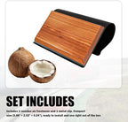 Wood Car Air Freshener,Magnetic Wood Car Fresheners Long Lasting for Absorbing Unpleasant Smells,Reusable Wooden Cars Freshener Cars Interior Accessories for Truck & SUVs (Coconut)