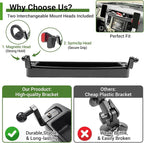 Magnetic Phone Mount Holder for 2013-2018 Dodge RAM 1500 2500 3500 & 2019-2024 RAM 1500 Classic Magnet Dash Cell Phone Cradles Adjustable Phone Stand Accessories for RAM (Without 12V Outlet)