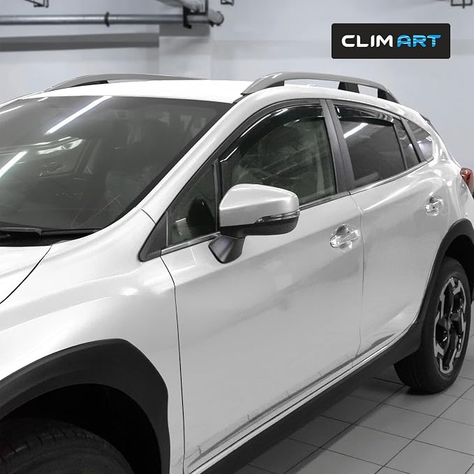 in-Channel Incredibly Durable Rain Guards for Subaru XV Crosstrek 2018-2023, Original Window Deflectors, Vent Window Visors, Vent Deflector, 4 pcs. - 618415
