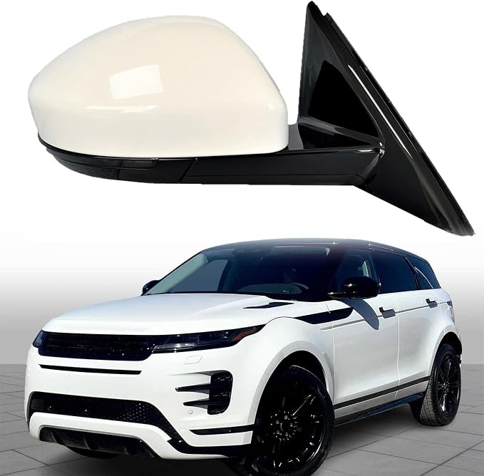 Passenger Side Mirror Replacement Compatible with 2019-2025 Land Rover Range Rover Evoque L551 Rear View Mirror Side Door Mirrors Rearview Mirrors Power Folding, Heated Glass, Turn Light, Puddle Light