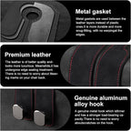 Car Purse Hook Purse Hook for Car Seats Headrest Car Seat Hooks,Heavy Duty Vehicle Organizer for Handbags, Groceries, Purses, Keep Car Tidy (Black, 2 Pack)