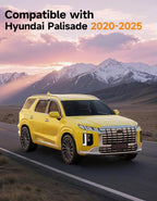 in-Channel Window Rain Guards Fit for Hyundai Palisade 2020 2021 2022 2023 2024 2025 Rain Guards Extra Durable Side Window Deflectors Visor Vent Visors Vent Shades Car Accessories -4 pcs