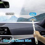 Windshield Cleaning Tool, 26" Adjustable Handle, 3pcs Microfiber Pads, Ideal for Cleaning Inside Exterior SUVs, Trucks, RVs, Glass Mirror & More