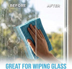 Microfiber Cleaning Cloth 12 Pack - 12 x 12 inches - Rags for Cleaning House Streak-Free Wipes for Screens, Dusting & Appliances - Premium Micro Fiber Cloth for Cleaning