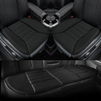 3-Piece Car Seat Cushion Set, 1.2inch Memory Foam Comfort, 2 Front Automotive Seat Cushions + Rear Bench Cushion, Non-Slip Bottom, Fits Sedan SUV Truck Van, Car & Office Chair, Black