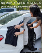 4-Pack 1300GSM Microfiber Car Drying Towels + 700GSM Chamois | Ultra Absorbent Twisted Loop, Streak-Free, Scratch-Free, Lint-Free, Lightweight, Easy to Handle