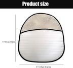 Universal Car Steering Wheel Sun Shade Cover, Heat-Resist Aluminum Foil Steering Wheel Cover for Most of Car SUV Truck Van,17.32x19.68inch/44x50cm,Pack of 1