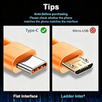 Orange iPhone 17/17E Car Carplay Cable for iPhone 17/16/15, 15/16/17 Pro Max 15 16 Plus Charging Cable, USB A to USB C Cord for iPad 10th Gen iPad Pro, Air 5th 4th Mini 6th Replacement Cord (1.5 FT)