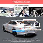 360° Full View Dash Cam Front and Rear Inside, 4 Channel Dashcam 1080P Full HD Dash Camera for Cars with Infrared Lamps Night Vision G-Sensor, Parking Mode, 64GB SD Card Car Accessories