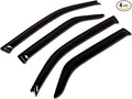 WV-431 Outside Mount Window Visor Deflector Rain Guard Dark Smoke 4-pc Set, Compatible with 2008-2016 Toyota Land Cruiser