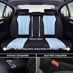 Seat Covers, Car Seat Covers Full Set, Blue Car Seat Cover, Driver Seat Covers Front Seats Rear Seat Cover, Luxury Car Seat Cushion,Leather Seat Cover Seat Protector Fit for Most Cars