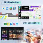 [8-Core 4+64G] Android 15 Car Stereo for Kia Sportage 2010-2016, 9" Touch Screen Sportage Car Radio with Wireless CarPlay Android Auto GPS Mirror Link 5Ghz WiFi Bluetooth FM/RDS EQ Backup Cam+MIC