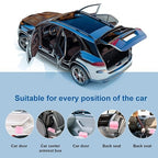 Car Trash Can, Mini Trunk Push Hanging Portable Car Bin with 2 roll Disposable Trash Bag for Vehicle Home, Office. (Car Trash can Pink)
