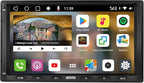 S8 8-Core 7inch Android Double Din Car Stereo Receivers, Wireless CarPlay & Android Auto, Built-in 4G, WiFi/BT/USB, Dual Bluetooth, 4G+32G, SCVC&HD LRV, DSP, AI Chat&GPS Tracking, S8G2A74MS