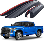 Goodyear Shatterproof Window Deflectors for Toyota Tundra 2022-2026 CrewMax, Tape-on Rain Guards, Window Visors, Vent Deflector Visor, Car Accessories, 4 pcs. - GY008923