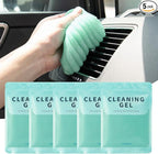 Car Cleaning Gel (5 Pack) Cleaning Putty Universal Dust Cleaning Car Interior Cleaner Keyboard Dust Remover Car Slime Gifts for Men Women Girl