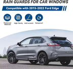 4pcs Window Visors Compatible with 2015-2024 Edge Front+Rear Smoke Tint Window Sun/Rain Guard Outside Mount Tape-On Vent