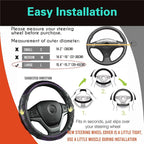 Large Size Steering Wheel Cover Great Grip with 3D Honeycomb Anti-Slip Design, 15.5-15.75 Inch (Purple)