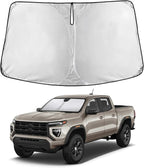 Windshield Sunshade Compatible for GMC Canyon 2023 2024 2025, Sun Visor for Front Windshield & Window Sun Shade Cover, UV Heat Blocker & Protector, Car Accessories
