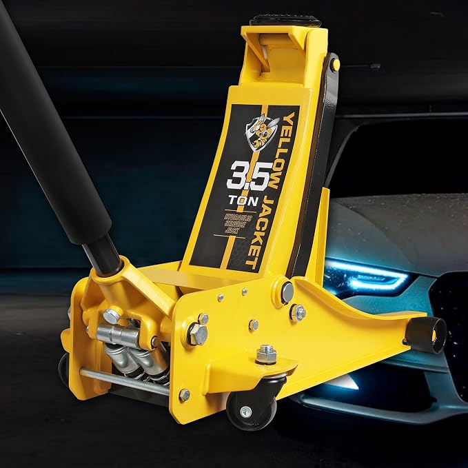 3.5 Ton Low Profile Floor Jack Quickly Lift Hydraulic Car Jack with Dual Pumps, 7700 lb Capacity