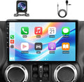Qualcomm 8Core 64GB Car Radio Stereo Upgrade for Jeep Wrangler JK 2007-2018 Dodge Ram 1500 2500 2009 2010 2011 2012 Grand Cherokee with CarPlay Android Auto