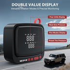 Tire Inflator Portable Air Compressor 150PSI 12V DC Air Pump with Dual Digital Pressure Gauge & Auto Shut-Off, Air Compressor Portable with LED Light for Car, Motorcycle, Bicycle, Ball and More