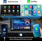2+64G Android 14 Double Din Car Stereo for Kia Optima K5 2011-2015 with 9 Inch Touchscreen, Wireless Carplay/Android Auto, GPS, Bluetooth, FM/AUX-in, Steering Wheel Controls, Backup Camera