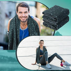 2 Pack Car Seat Towel Covers Athletic Running Towel Performance Microfiber Post Workout Sweat Washable Cover Non Slip for Seat Outdoor Sport (Green Splat)