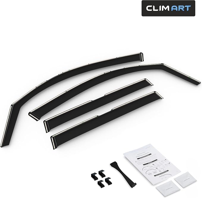 in-Channel Incredibly Durable Rain Guards for Subaru Forester 2019-2024, Original Window Deflectors, Vent Window Visors, Vent Deflector, 4 pcs. - 619342