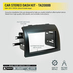 TA2088B Double DIN Radio Install Dash Kit Compatible with Select 2004-2010 Toyota Sienna Minivan - Aftermarket Car Stereo Installation Kit - Factory Match - See Guide in Images for Vehicle Fit