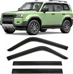 2024-2026 Tape-On Side Window Rain Guards for Toyota Land Cruiser Visor Deflectors First Edition 1958 J250 2025
