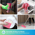Pink Microfiber Cleaning Cloth, 12 Pack Premium Microfiber Towels for Cars, Lint Free, Scratch-Free, Highly Absorbent, Reusable Cleaning Rags for Car, Household, Kitchen, Window, 11.5"X11.5"