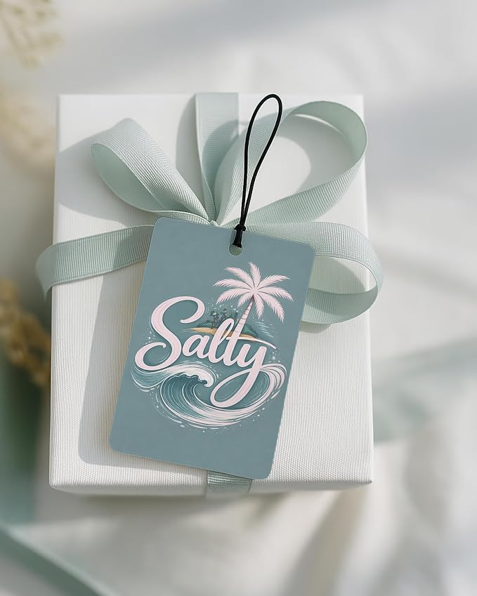 Coastal Beach Car Air Freshener 4 Pcs Coconut Scented, Summer Turtle Pink Bow Palm Tree Car Accessories Mirror Decor for Women, Girly Beachy Hanging Air Freshener for Cars Closet Drawer Books