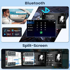 8 Core 4+64G Car Stereo for Honda CRV 2007-2011 Radio with Wireless Carplay Android Auto, 9'' Touchscreen for Honda CRV GPS Navigation Bluetooth WiFi Rear Camera FM Mirrorlink Split Screen SWC