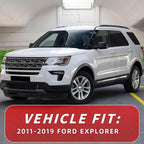 in Channel Rain Guards Fit for Ford Explorer 2011 2012 2013 2014 2015 2016 2017 2018 2019, Durable Vent Window Visors, Smoke Tinted Wind Deflectors, Vent Shade Shield, 4 PCS
