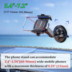 Car Phone Holder Mount with Vibration Dampener | [Camera Friendly] [1s Lock & Release] Twist-Lock Suction Cup Base for Vehicle Windshields, Fit 5.4''-7.2'' Smartphones