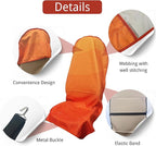 Waterproof Car Seat Cover for Front Seats, Protector for Cars SUVs Trucks, Sweat Towel Seat Covers Bucket for Gym,Workout,Beach,Hiking,Running Swimming(Orange, 1PC)