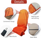 Waterproof Car Seat Cover for Front Seats, Protector for Cars SUVs Trucks, Sweat Towel Seat Covers Bucket for Gym,Workout,Beach,Hiking,Running and Swimming(Orange, 2PCS)